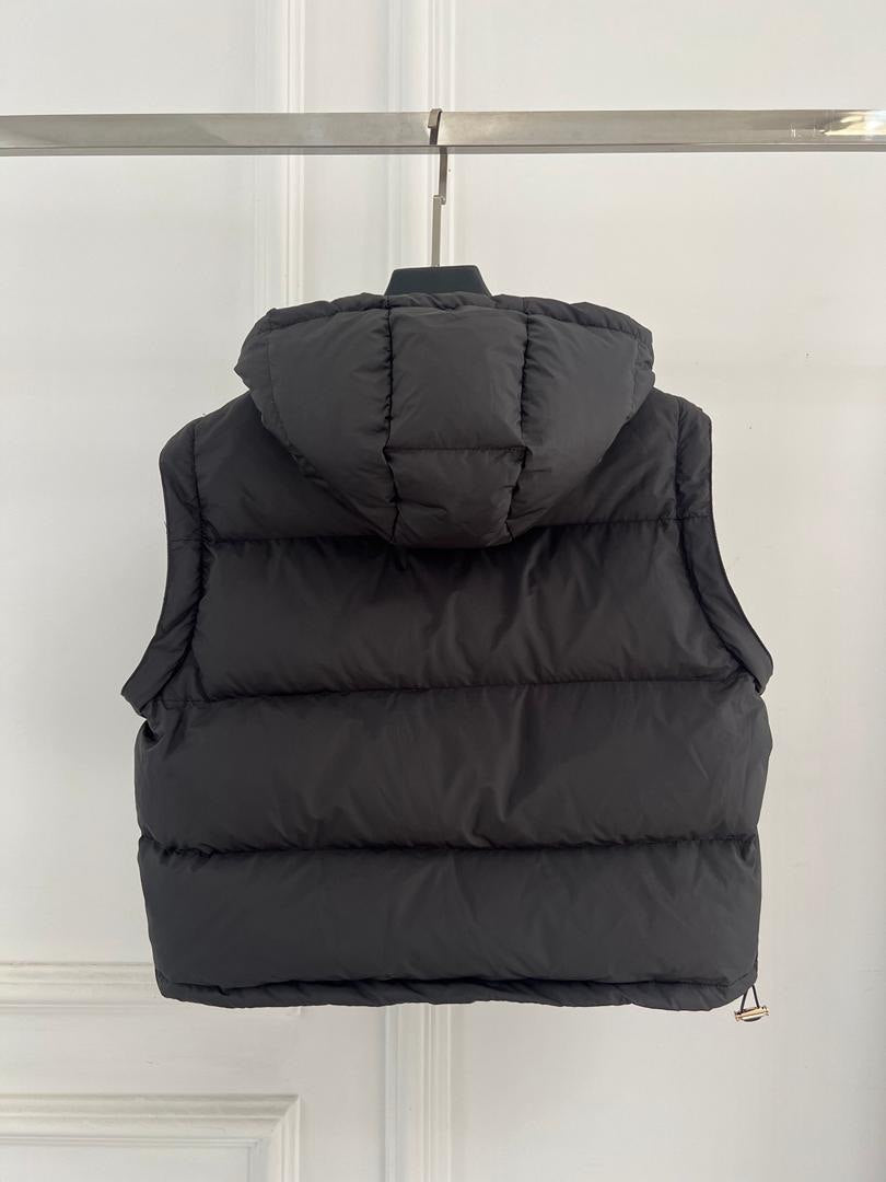 Black Hooded Puffer Jacket