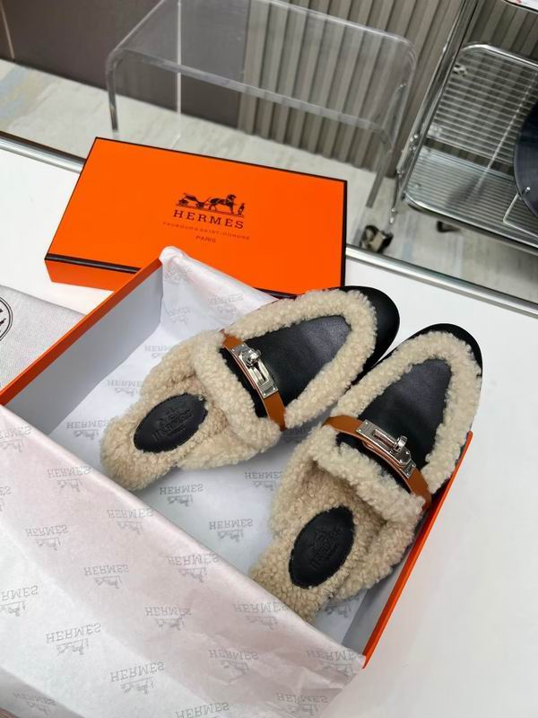 Fur Slip-on loafers - draft