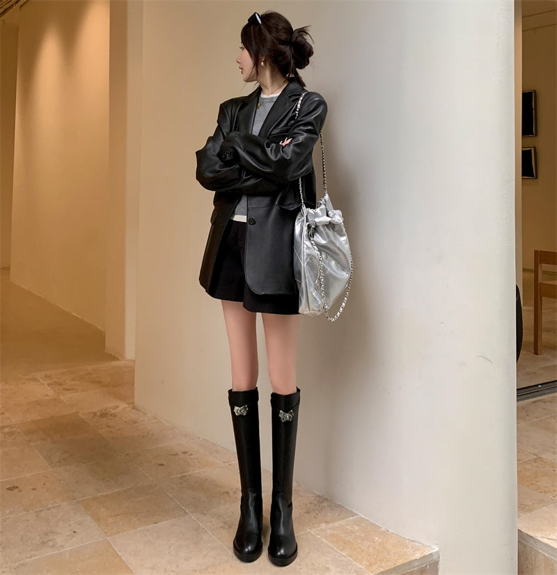 High-Knee Riding Boots