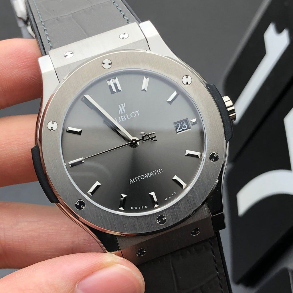 Silver Gradient Dial Watch 42 mm - draft